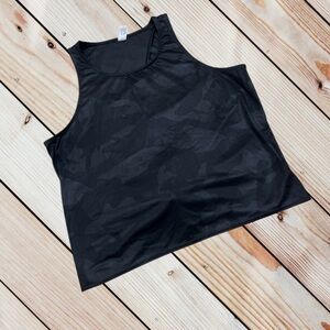 90 Degrees L black/grey camo back tie tank